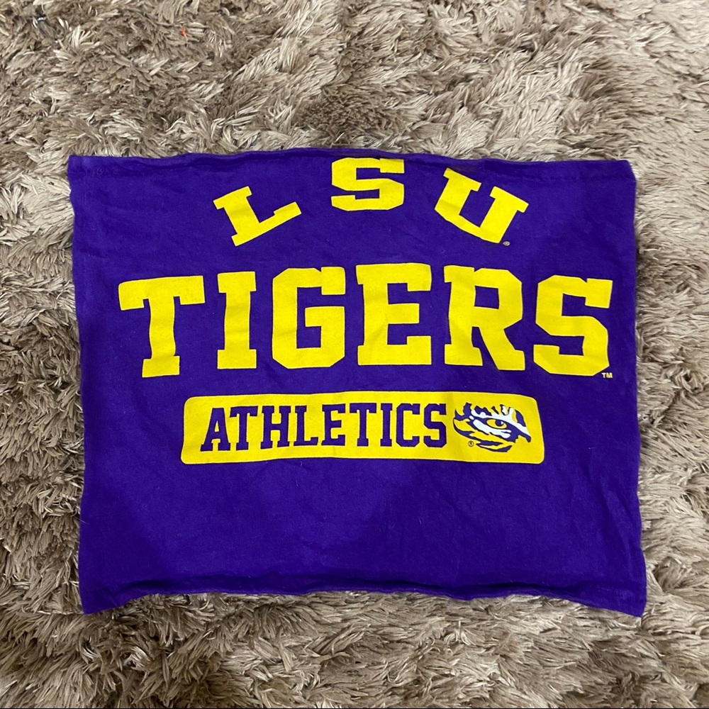 LSU tigers tube crop top bandeau